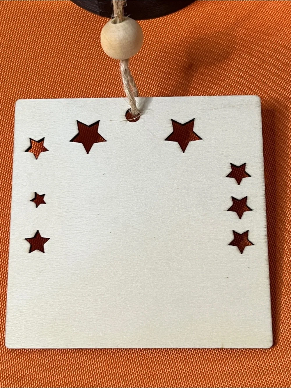 Hand-Painted Friends Ceramic Hanging Plaque - Green & Tan